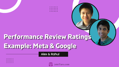 Performance Review Ratings Example: Meta & Google