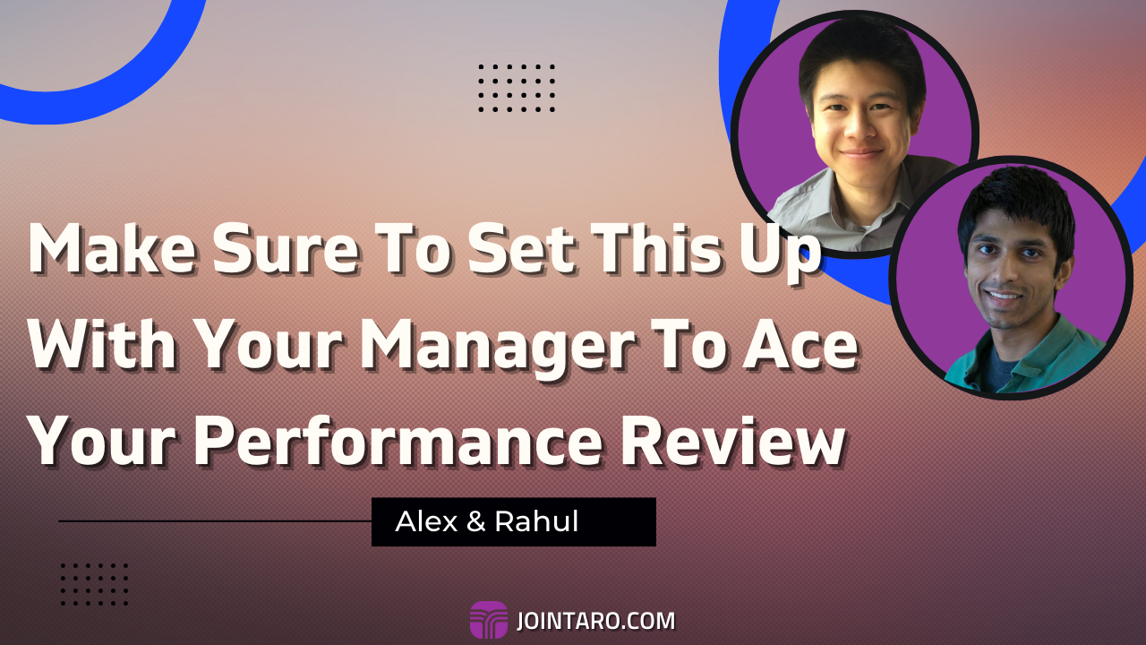 Make Sure To Set This Up With Your Manager To Ace Your Performance Review