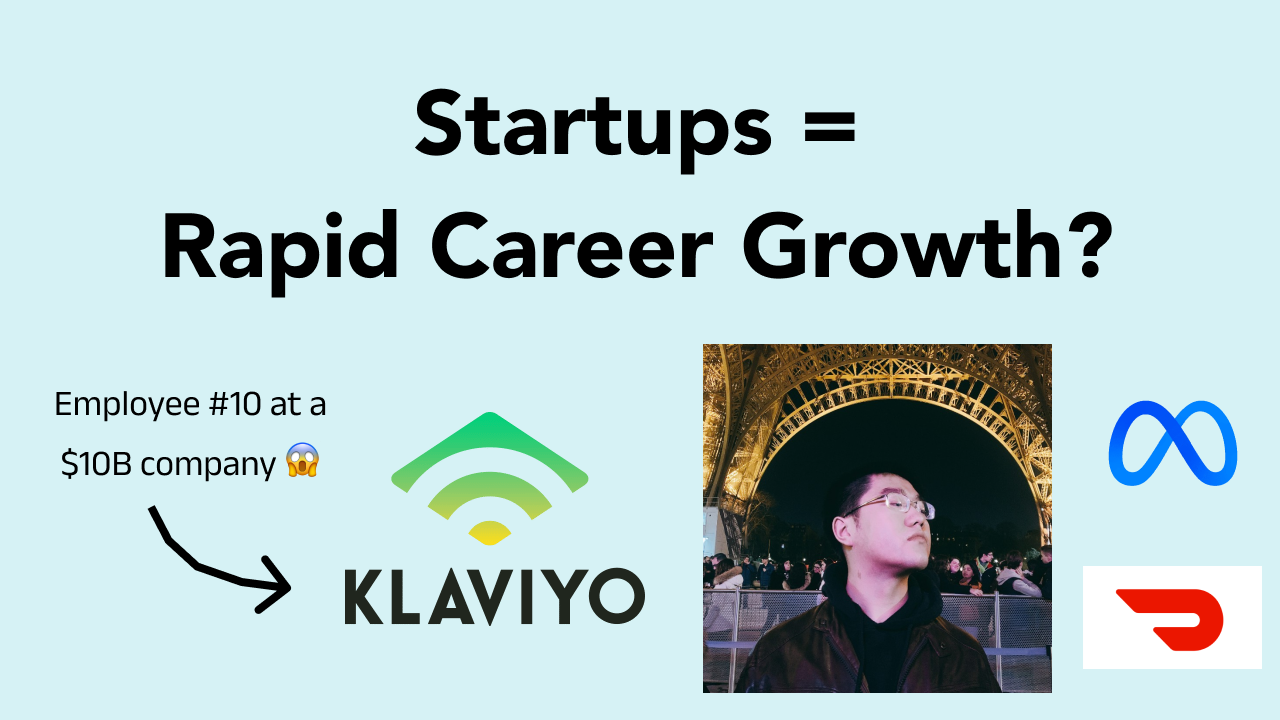 Session #8 - Hypercharging Your Growth At Early Startups (w/ Staff Engineer Seed Zeng)